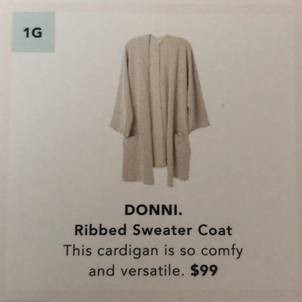 NWOT Donni cardigan